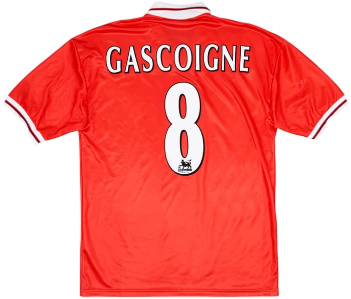 1998-99 Middlesbrough Home Shirt Gascoigne #8 - 6/10 - (L)