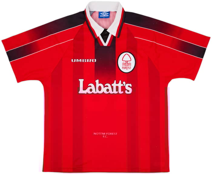 1996-97 Nottingham Forest Home Shirt Haaland #18 - 9/10 - (XL)