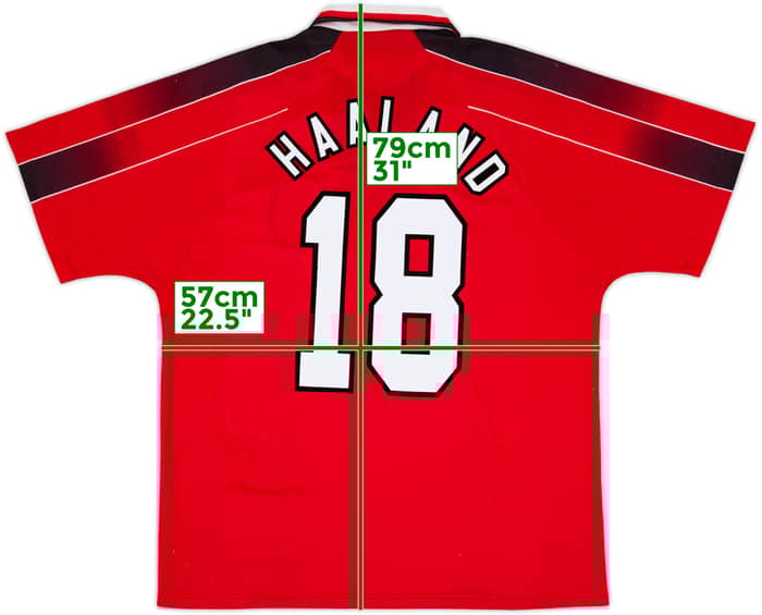 1996-97 Nottingham Forest Home Shirt Haaland #18 - 9/10 - (XL)