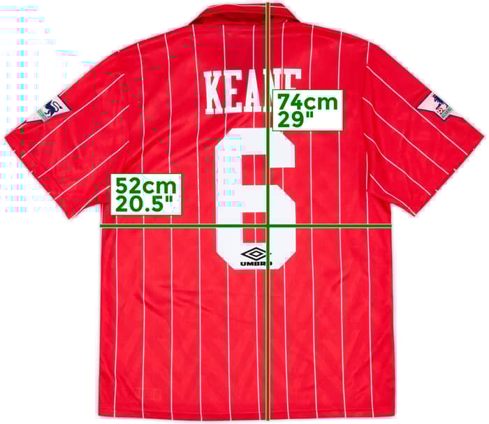 1992-94 Nottingham Forest Home Shirt Keane #6 - 8/10 - (M)