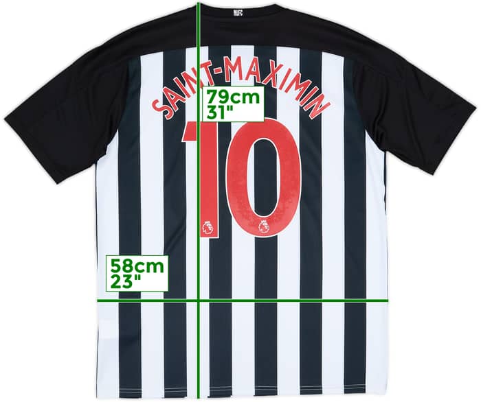 2020-21 Newcastle Home Shirt Saint-Maximin #10 - 10/10 - (XL)