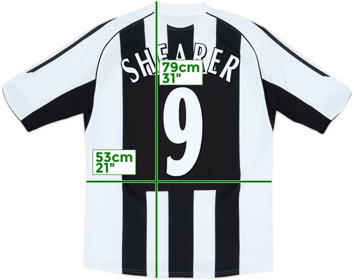2005-07 Newcastle Home Shirt Shearer #9 - 5/10 - (M)