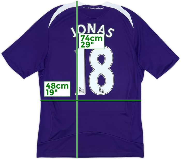2008-09 Newcastle Away Shirt Jonas #18 - 8/10 - (M)