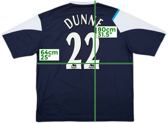 2005-06 Manchester City Away Shirt Dunne #22 - 6/10 - (XXL)