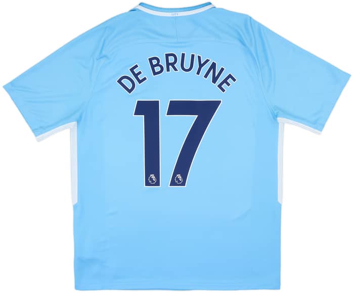 2017-18 Manchester City Home Shirt De Bruyne #17 - 10/10 - (L)