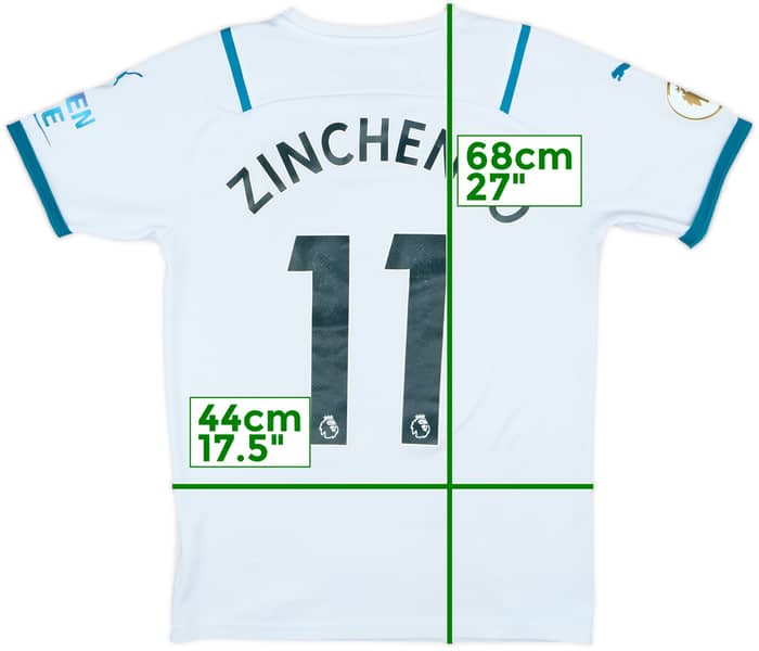 2021-22 Manchester City Away Shirt Zinchenko #11 - 5/10 - (S)