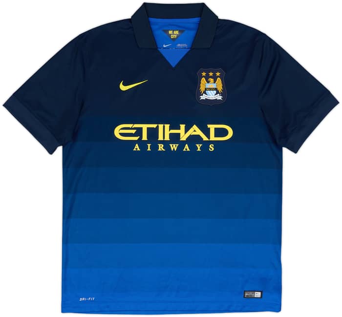 2014-15 Manchester City Away Shirt Kun Aguero #16 - 10/10 - (L)