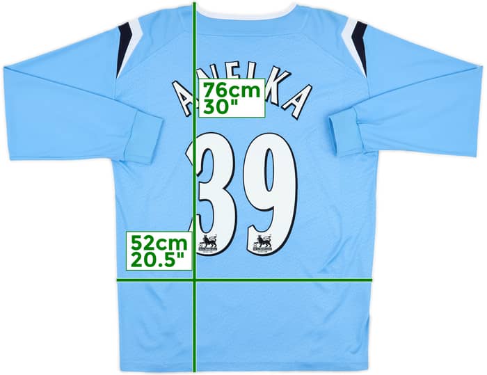 2004-05 Manchester City Home L/S Shirt Anelka #39 - 6/10 - (M)