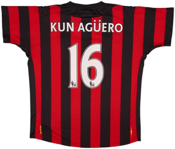 2011-12 Manchester City Away Shirt Aguero #16 - 6/10 - (L)
