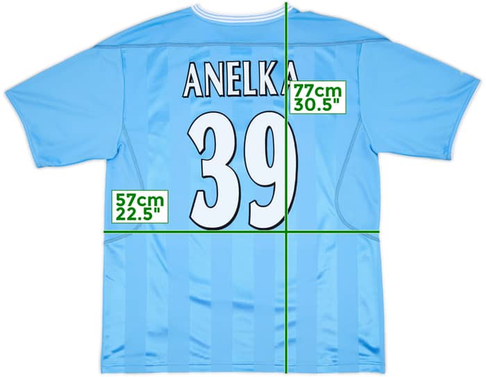 2003-04 Manchester City Home Shirt Anelka #39 - 8/10 - (L)