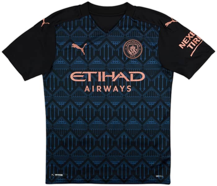 2020-21 Manchester City Away Shirt Kun Aguero #10 - 9/10 - (S)
