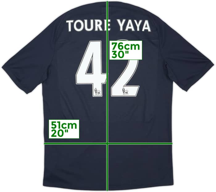 2010-12 Manchester City Away Shirt Toure Yaya #42 (L)