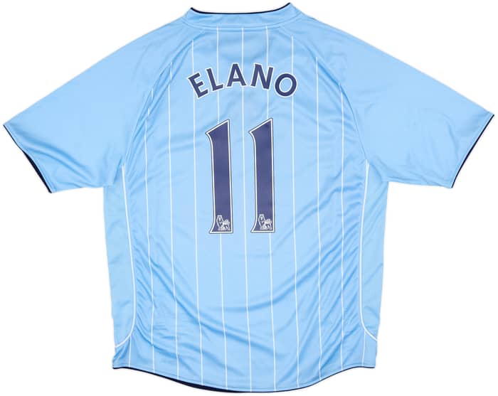 2007-08 Manchester City Home Shirt Elano #11 - 8/10 - (XL)