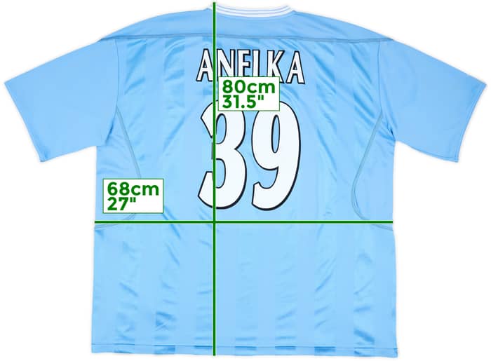 2003-04 Manchester City Home Shirt Anelka #39 - 9/10 - (XXL)