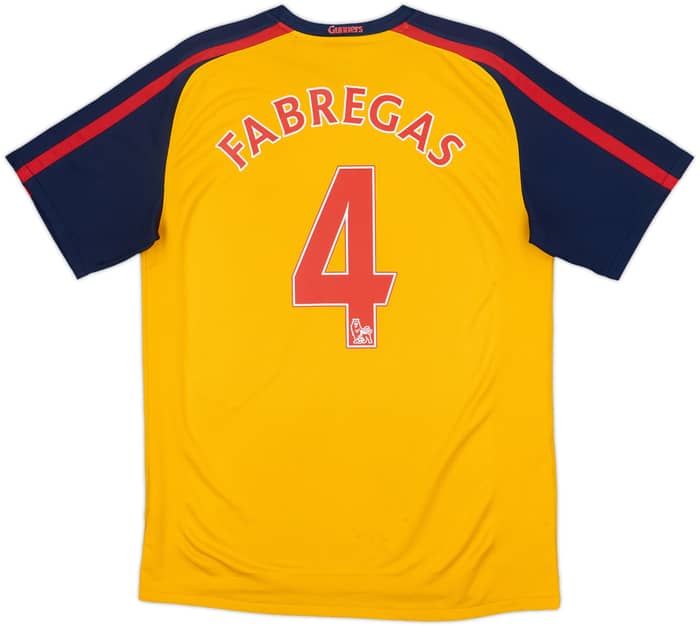 2008-09 Arsenal Away Shirt Fabregas #4 - 6/10 - (M)