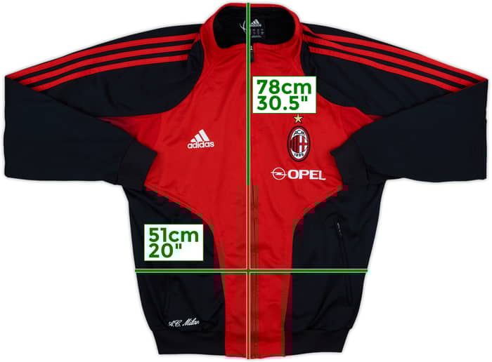 2004-05 AC Milan adidas Track Jacket - 8/10 - (M/L)