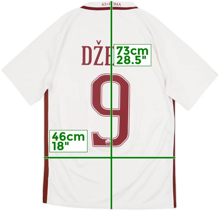 2016-17 Roma Away Shirt Dzeko #9 - 9/10 - (S)
