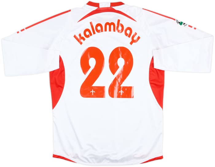 2006-07 Triestina Match Issue Away L/S Shirt Kalambay #22