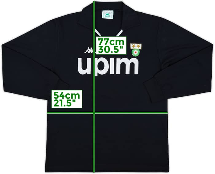 1990-91 Juventus Away L/S Shirt #10 - 7/10 - (XL)