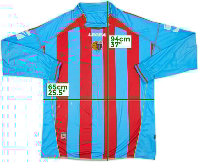 2007-08 Catania Home L/S Shirt - 4/10 - (3XL)