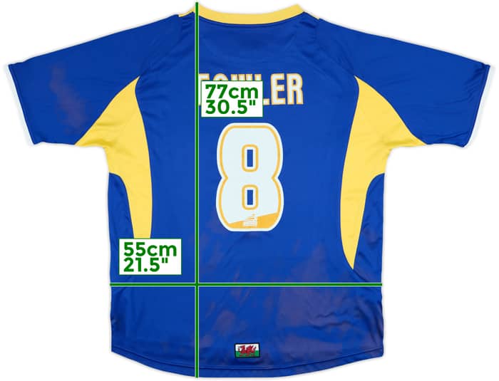 2007-08 Cardiff Home Shirt Fowler #8 - 4/10 - (M)