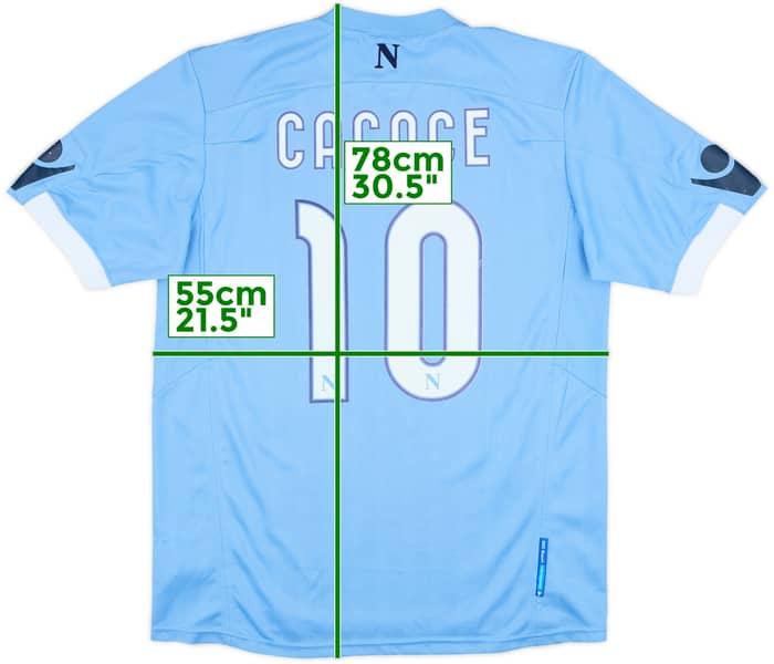 2010-11 Napoli Home Shirt Cacace #10 - 3/10 - (L)