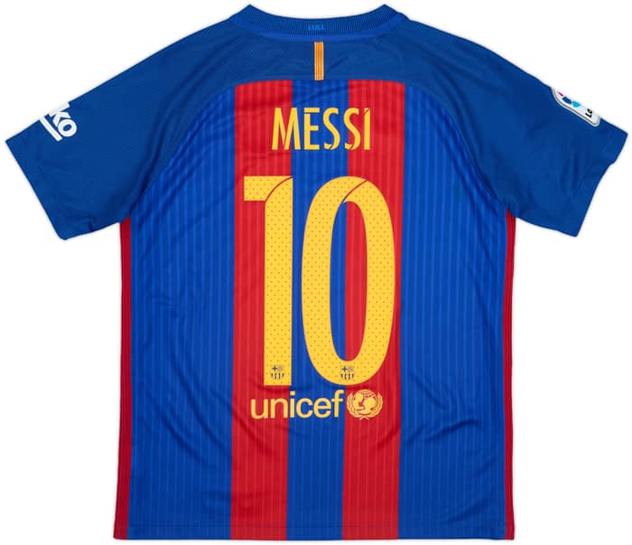 2016-17 Barcelona Home Shirt Messi #10 - 8/10 - (XL.Boys)