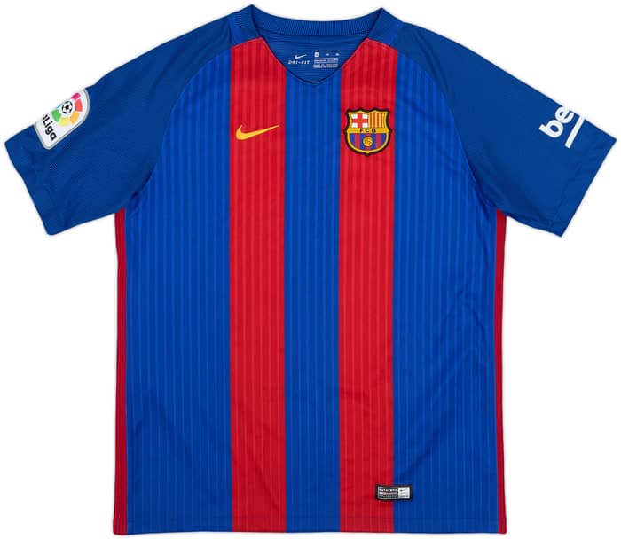 2016-17 Barcelona Home Shirt Messi #10 - 8/10 - (XL.Boys)