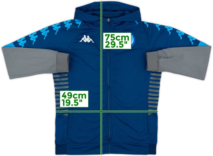 2019-20 Napoli Kappa Hooded Track Jacket - 7/10 - (M)