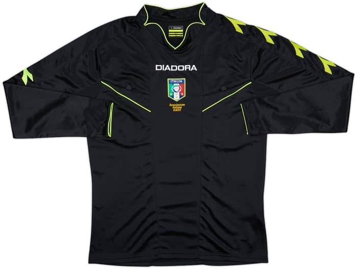 2013-15 Italy Diadora Referee L/S Shirt - 8/10 - (S)