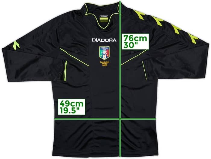 2013-15 Italy Diadora Referee L/S Shirt - 8/10 - (S)