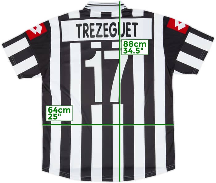 2001-02 Juventus Home Shirt Trezeguet #17 - 8/10 - (XXL)