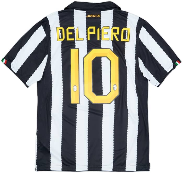 2010-11 Juventus Home Shirt Del Piero #10 - 8/10 - (M)