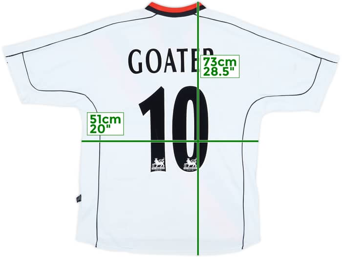 2002-03 Manchester City Away Shirt Goater #10 - 6/10 - (S)