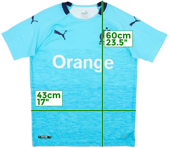 2018-19 Olympique Marseille Third Shirt - 8/10 - (L.Boys)