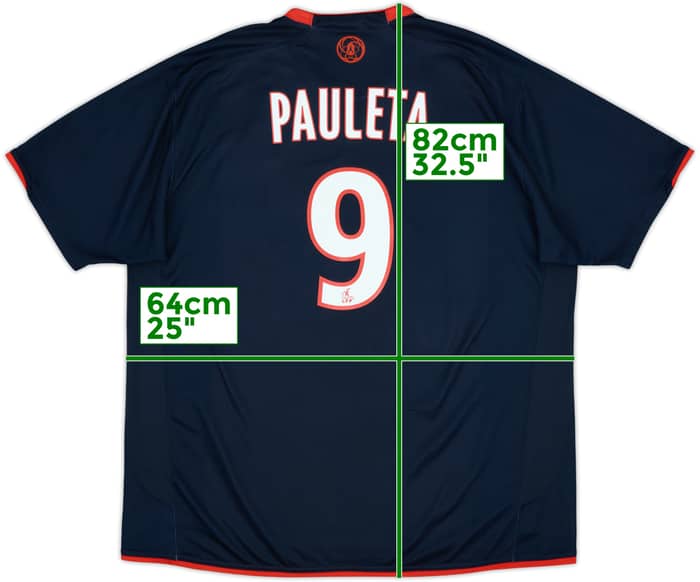 2007-08 Paris Saint-Germain Home Shirt Pauleta #9 - 8/10 - (XXL)