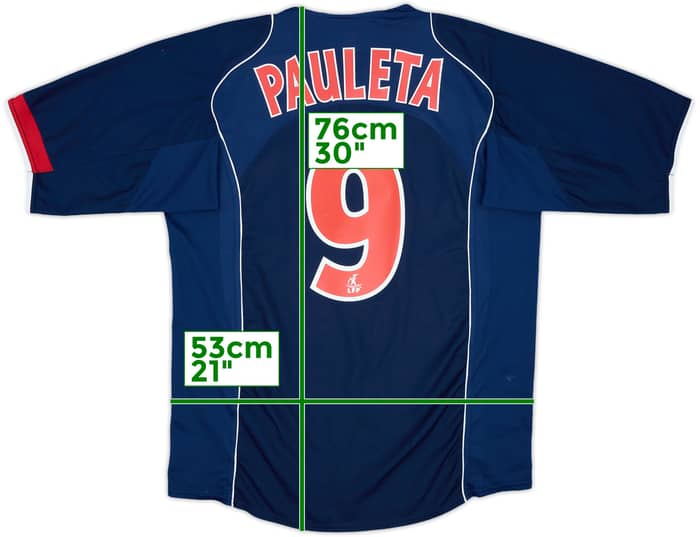 2004-05 Paris Saint-Germain Home Shirt Pauleta #9 - 7/10 - (L)