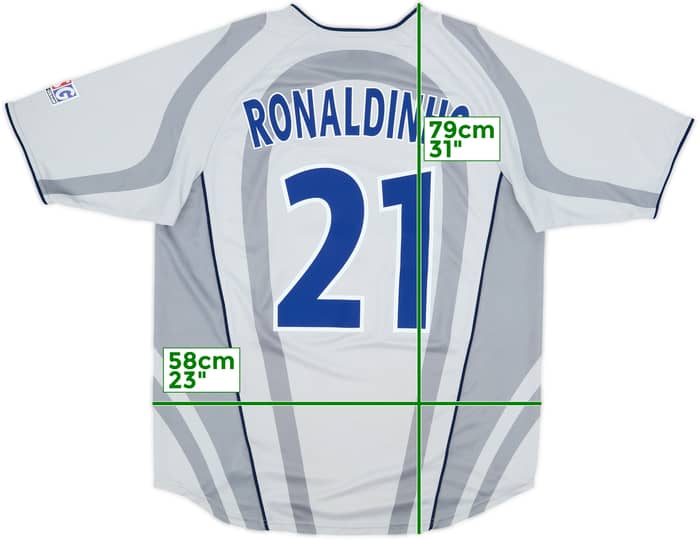 2001-02 Paris Saint-Germain Away Shirt Ronaldinho #21 - 8/10 - (L)