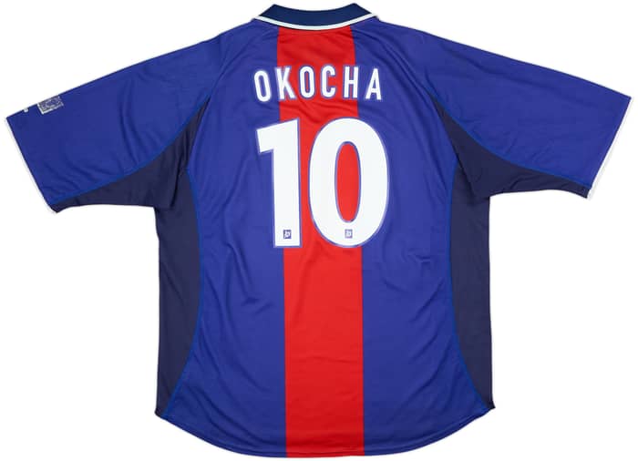 2000-01 Paris Saint-Germain Home Shirt Okocha #10 - 9/10 - (XXL)