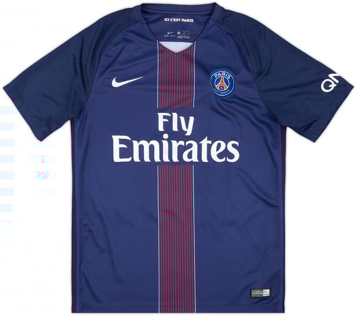 2016-17 Paris Saint-Germain Home Shirt Cavani #9 - 7/10 - (M)