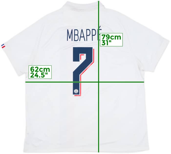 2019-20 Paris Saint-Germain Third Shirt Mbappe #7 - 6/10 - (XXL)