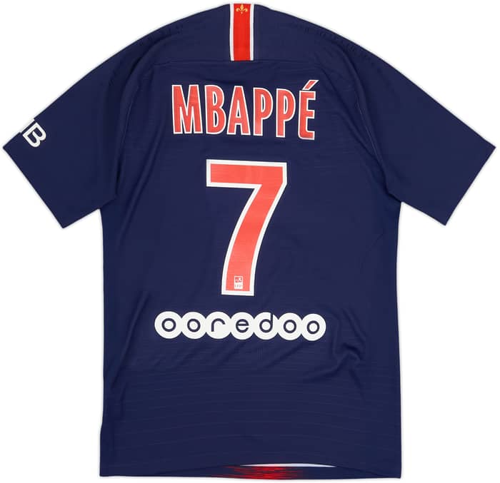 2018-19 Paris Saint-Germain Authentic Home Shirt Mbappe #7 - 8/10 - (S)