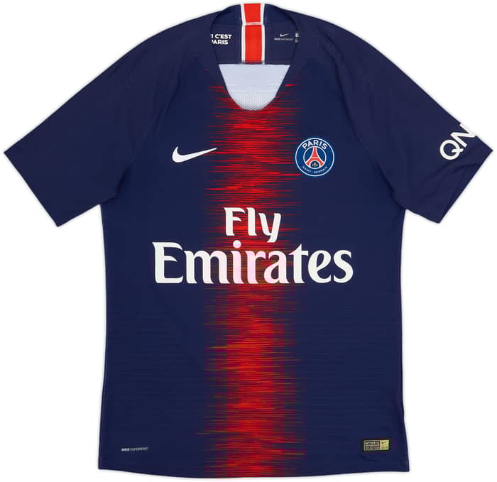 2018-19 Paris Saint-Germain Authentic Home Shirt Mbappe #7 - 8/10 - (S)