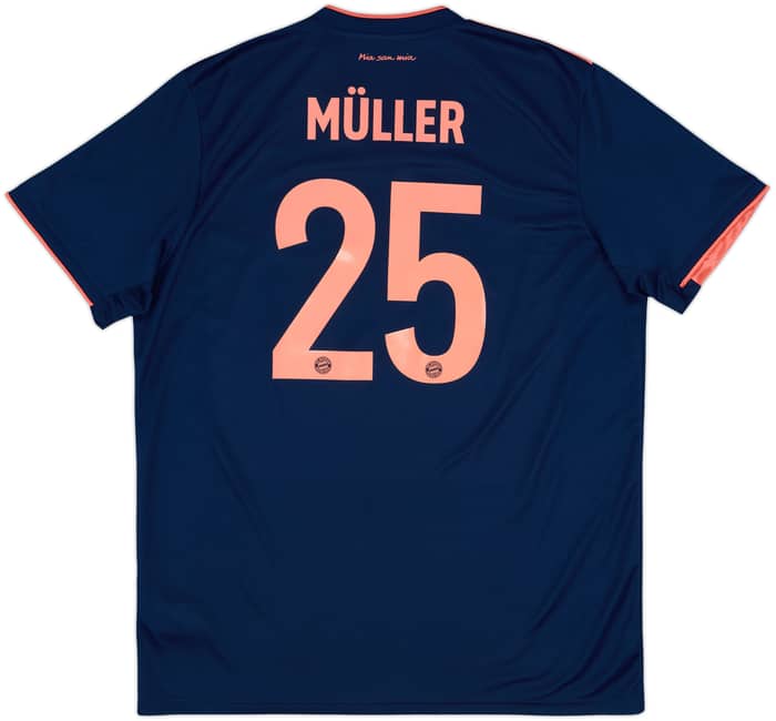 2019-20 Bayern Munich Third Shirt Muller #25 - 8/10 - (XL)