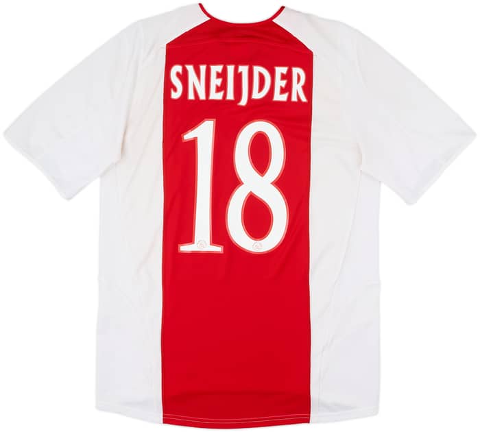 2005-06 Ajax Home Shirt Sneijder #18 - 8/10 - (M)