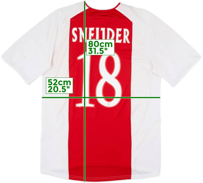 2005-06 Ajax Home Shirt Sneijder #18 - 8/10 - (M)
