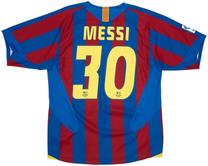 2005-06 Barcelona Home Shirt Messi #30 - 8/10 - (M)