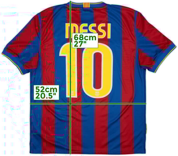 2009-10 Barcelona Home Shirt Messi #10 - 7/10 - (M)