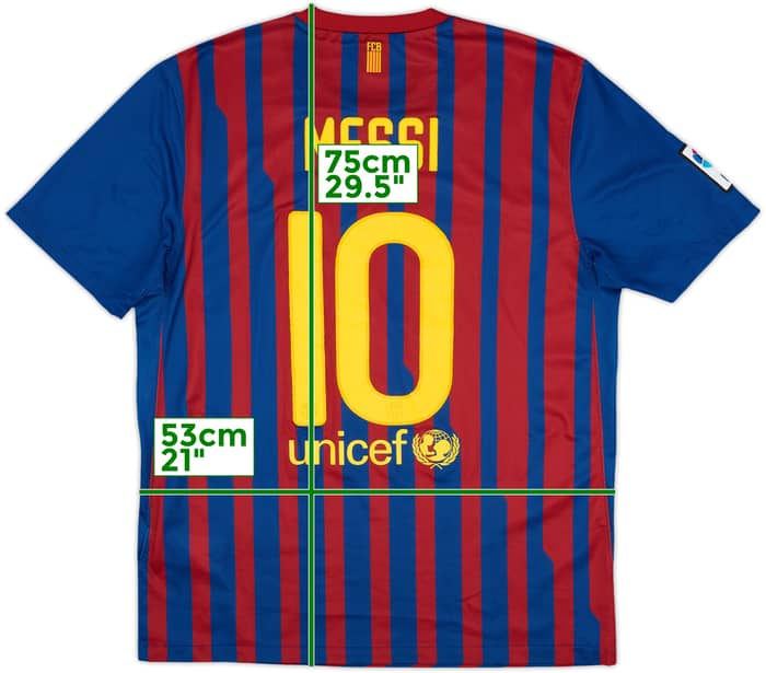2011-12 Barcelona Home Shirt Messi #10 - 8/10 - (L)