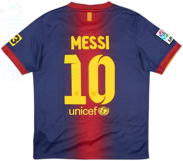 2012-13 Barcelona Home Shirt Messi #10 - 9/10 - (L.Boys)